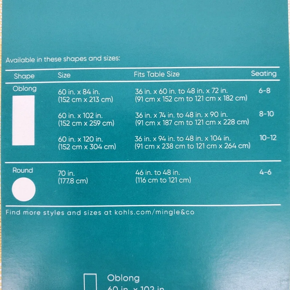 Mingle & Co Yellow Gingham Oblong Tablecloth 60x102 Farmhouse Cottagecore Spring